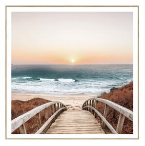 Obraz 50x50 cm Beach Footbridge