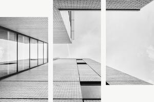 Geometrie moderní architektury – Třídílný obraz C, 90 × 60 cm