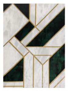 Koberec EMERALD exkluzivní 1015 glamour, styl marmur, geometrický lahvově zelený/zlatý
