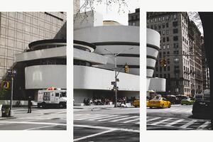 Guggenheimovo muzeum v New Yorku – Třídílný obraz B, 90 × 60 cm