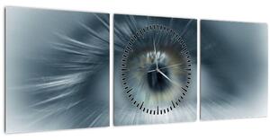 Obraz - Pohled oka (s hodinami) (90x30 cm)