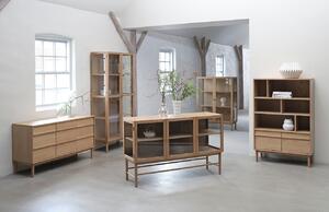 Dubová komoda Unique Furniture Ponza 140 x 43 cm