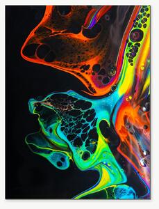 Neonové proudění barev – Jednodílný obraz, 30 × 40 cm