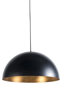 Průmyslová závěsná lampa černá se zlatem 50 cm - Magna Eco