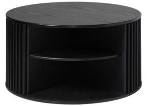 Černý dubový konferenční stolek Unique Furniture Siena 85 cm