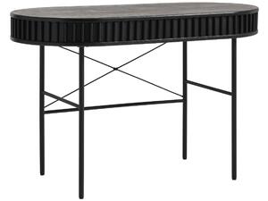Černý dubový pracovní stůl Unique Furniture Siena 120 x 60 cm