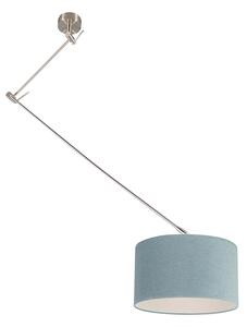 Moderní závěsná lampa z oceli se stínidlem minerální 35 cm - Blitz I