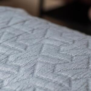 Tmavě šedý přehoz z recyklované bavlny na jednolůžko 140x250 cm Trio – Mette Ditmer Denmark
