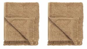 Světle hnědé bavlněné ručníky v sadě 2 ks 30x50 cm FRINO – Blomus