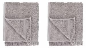 Světle šedé bavlněné ručníky v sadě 2 ks 30x50 cm FRINO – Blomus