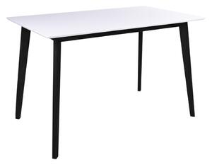 House Nordic Jídelní stůl Vojens černý, 120cm (Jídelní stůl v bílé a černé barvě\n120x70xh75 cm)