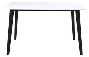 House Nordic Jídelní stůl Vojens černý, 120cm (Jídelní stůl v bílé a černé barvě\n120x70xh75 cm)