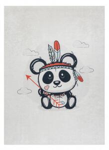 Koberec protiskluzový BAMBINO 1129 Panda pro děti - krémový