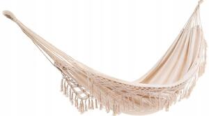 Závěsná houpací síť BOHO ecru