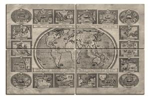 Obraz na plátně - Starodávná mapa světa 1100FC (120x80 cm)
