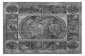 Obraz na plátně - Starodávná mapa světa 1100QA (120x80 cm)