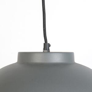 Skandinávská závěsná lampa šedá 40 cm - Hoodi