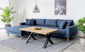 House Nordic Pohovka Lido Lounge (Pohovka vlevo v tmavě modré barvě se čtyřmi polštáři\nHN1003)
