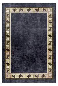 KOBEREC TKANÝ NA PLOCHO, 160/230 cm, černá, barvy zlata Novel - Tkané koberce, Online Only