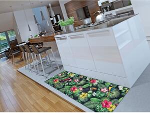 Zelený koberec běhoun 52x100 cm Sprinty Tropical – Universal