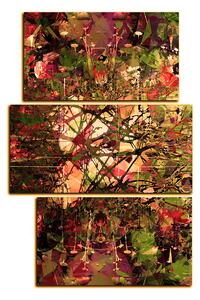 Obraz na plátně - Květinové grungy pozadí - obdélník 7108FC (120x80 cm)