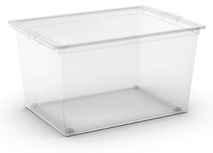 KIS C BOX 008417WHTR Box 50 L, průhledný s kolečky KIS