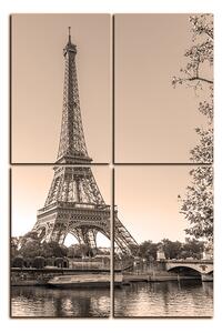 Obraz na plátně - Eiffel Tower - obdélník 7110FD (90x60 cm)
