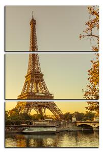 Obraz na plátně - Eiffel Tower - obdélník 7110B (90x60 cm )