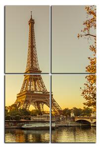 Obraz na plátně - Eiffel Tower - obdélník 7110D (90x60 cm)