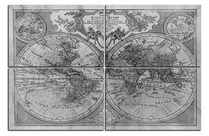 Obraz na plátně - Mapa antického světa 1101QC (90x60 cm)