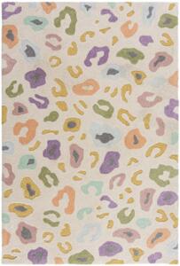 Flair Rugs koberce Kusový koberec Zest Kids Leopard Brights Cream/Multi Béžová, Vícebarevná