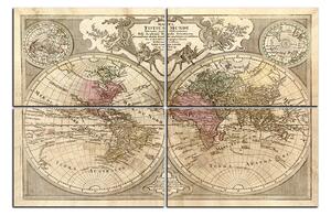 Obraz na plátně - Mapa antického světa 1101C (150x100 cm)