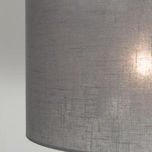 Závěsná lampa černá s odstínem 35 cm šedá nastavitelná - Blitz II