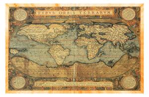 Obraz na plátně - Starožitný mapa světa 1102A (90x60 cm )
