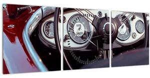 Obraz - Detail automobilu (s hodinami) (90x30 cm)
