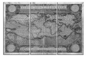 Obraz na plátně - Starožitný mapa světa 1102QB (150x100 cm)