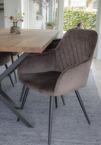 Jídelní židle House Nordic Harbo - samet | šedá