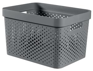 Curver Úložný box INFINITY 17l recyklovaný plast tmavě šedý