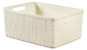 Curver JUTE 245371 Úložný koš 12 L, béžový CURVER