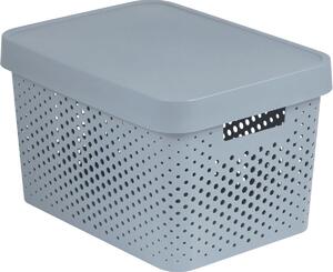 Curver Infinity 229168 Box 17 L, šedý děrovaný CURVER