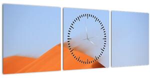 Obraz písečné pouště (s hodinami) (90x30 cm)