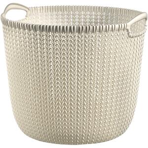 Curver KNIT 226388 Úložný koš 30 L, bílý CURVER