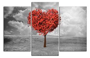 Obraz na plátně - Srdce ve tvaru stromu 1106C (90x60 cm)