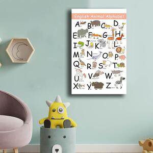Dětský obrázek 45x70 cm Alphabet – Wallity