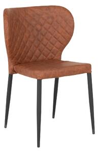 House Nordic Jídelní židle Pisa (Židle v hnědé barvě ve stylu vintage PU\nHN1220)