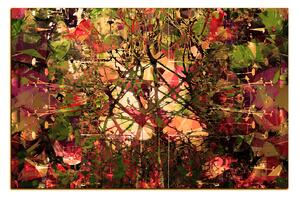 Obraz na plátně - Květinové grungy pozadí 1108FA (120x80 cm)