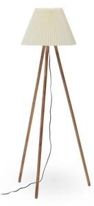 Stojací lampa v přírodní barvě s textilním stínidlem (výška 149 cm) Benicarlo – Kave Home