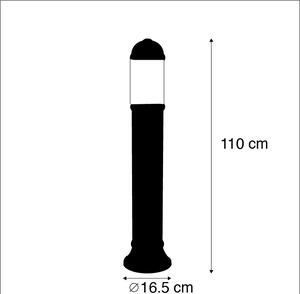 Venkovská venkovní tyč černá 110 cm IP55 - Sauro