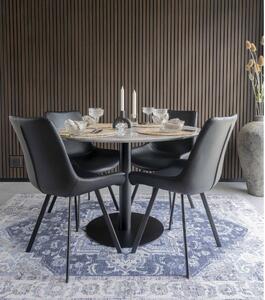 House Nordic Kulatý jídelní stůl BOLZANO černý 110cm