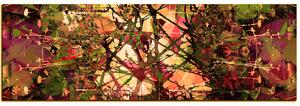 Obraz na plátně - Květinové grungy pozadí - panoráma 5108FA (105x35 cm)